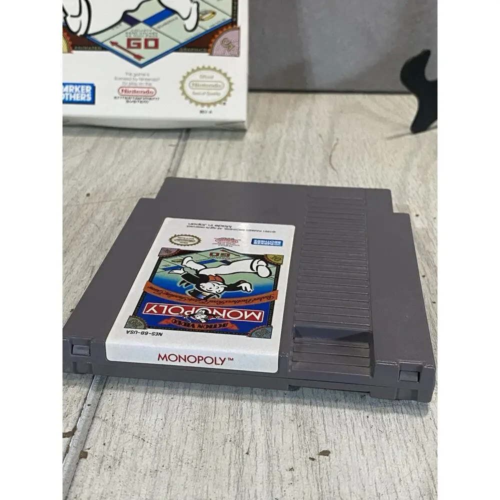 Monopoly Nintendo NES Game With Box and Map